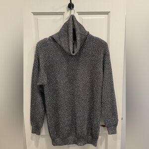 Vintage Adrienne Vittadini Women’s Metallic Turtleneck Sweater S